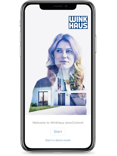 Smartphone mit doorControl App